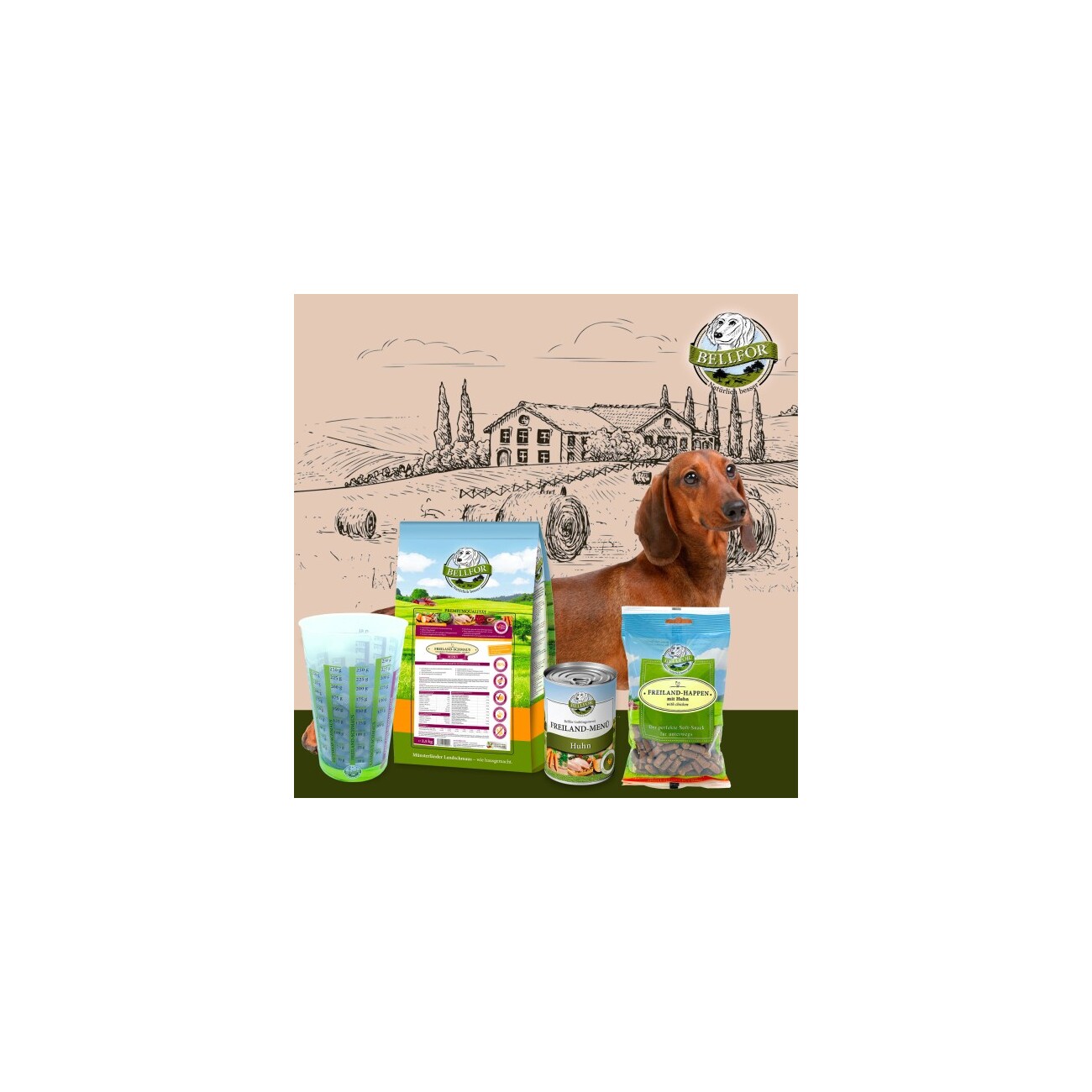 Bellfor Dackel Futter Set