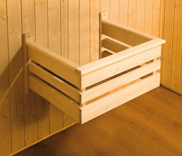 Weka Ecksauna Varberg mit Holztür, ca.