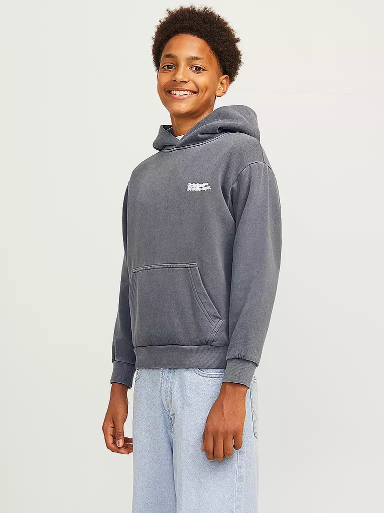 JACK & JONES Jungen Kapuzensweater - Hoodie JORVERMONT grau