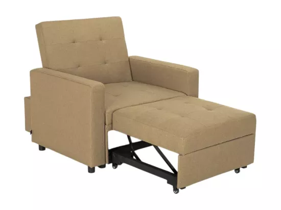 Fauteuil-lit peu encombrant avec accoudoirs au design moderne Zeta