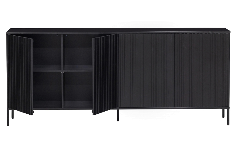 WOOOD Gravure dressoir 200 zwart