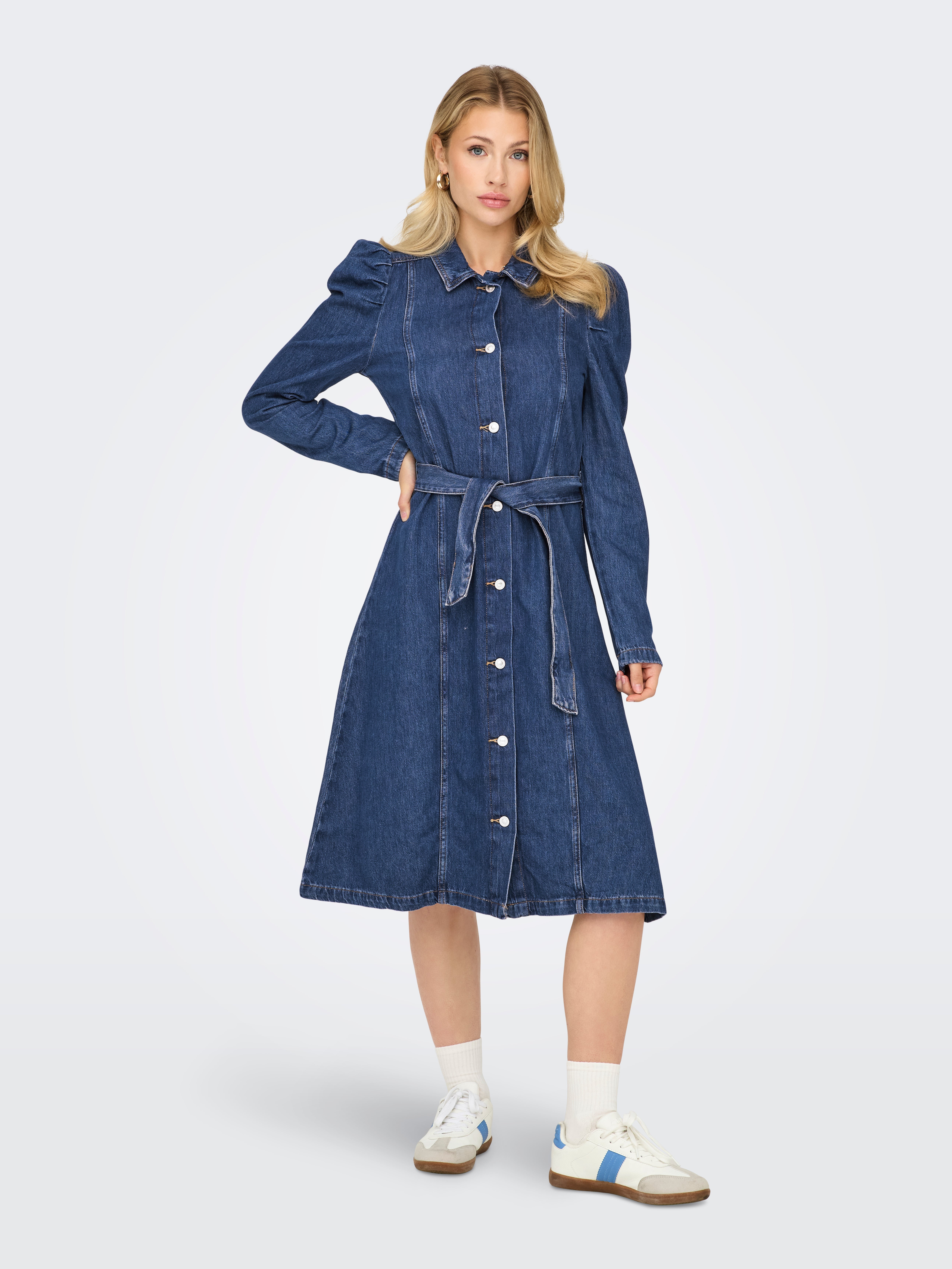 ONLJULES Midikleid Medium Blue Denim