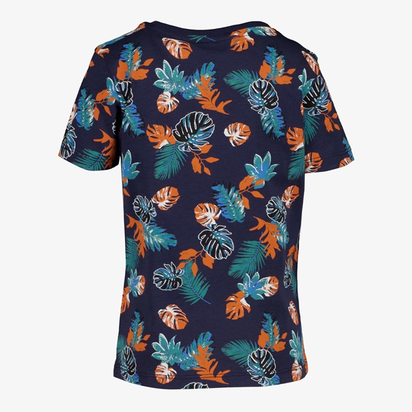 Unsigned jongens T-shirt blauw met print