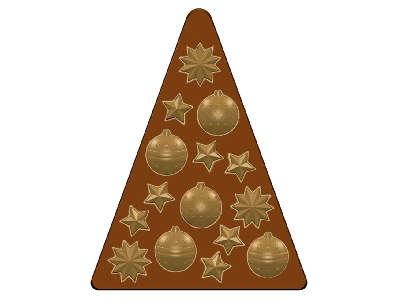 Moule chocolat - Sapin décoré