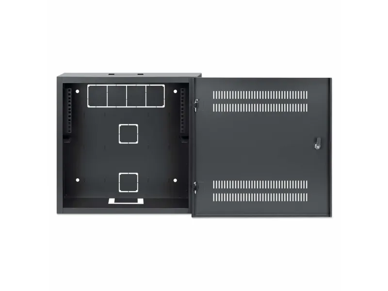 Intellinet 713689, Vægmonteret stativ, 2U/4U, 60 kg, Nøglelås, 8,5 kg, Sort