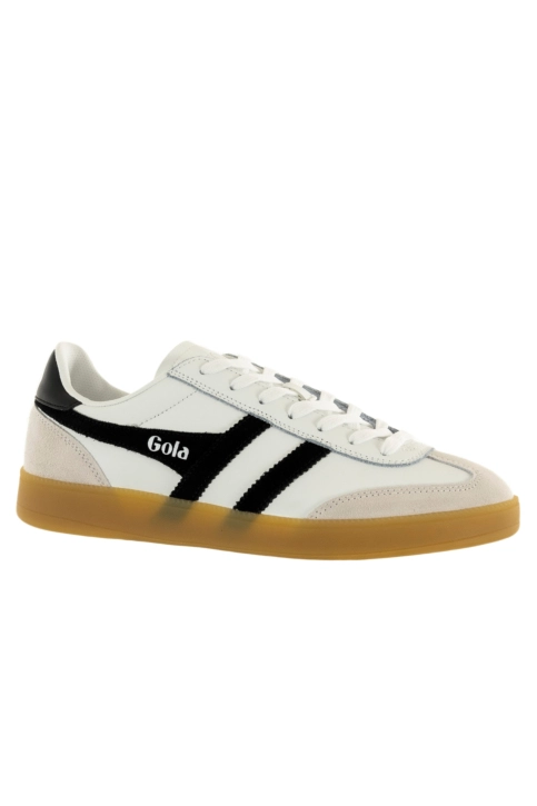 Baskets basses gola viper leather white/black/gum