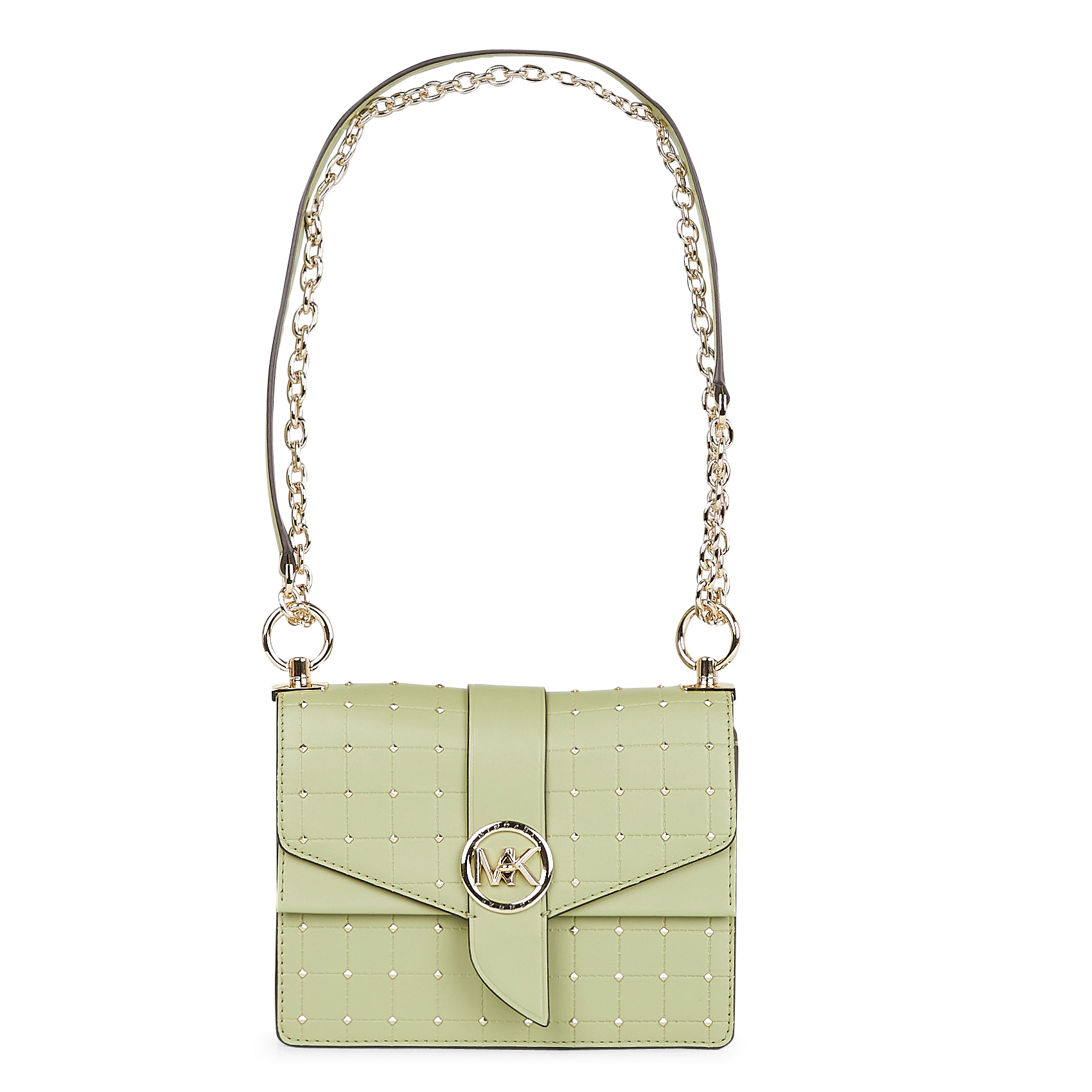 Sac bandoulière à studs| Vert