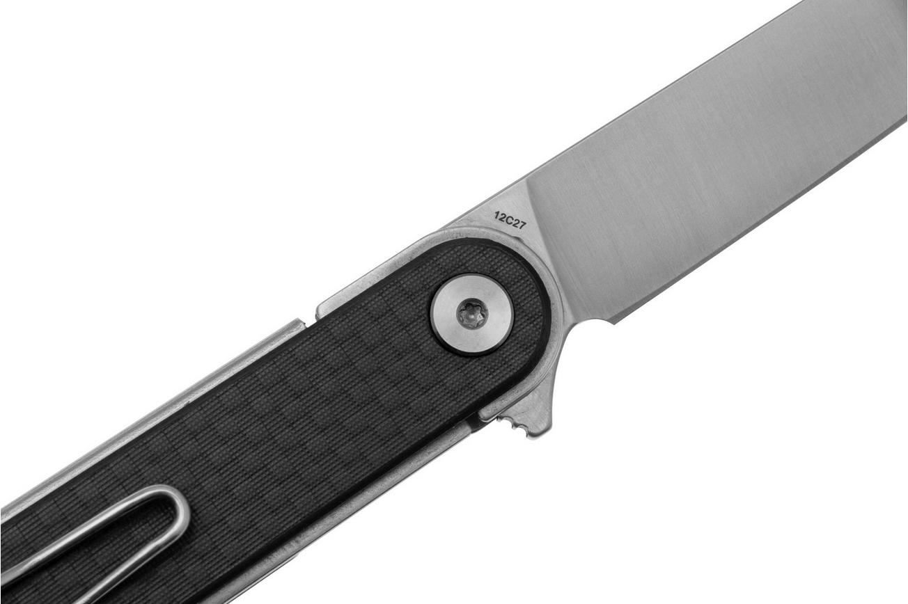 Real Steel Iris Flipper 8061AF Satin 12C27, Carbon Fiber G10, zakmes