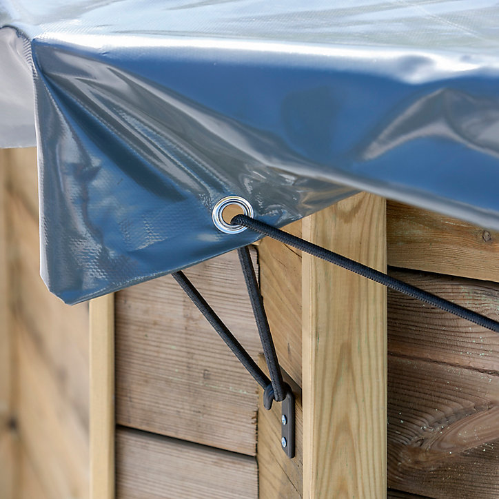 Bâche d'hivernage Sunbay pour piscine Carra 3,05 x 3,05 m