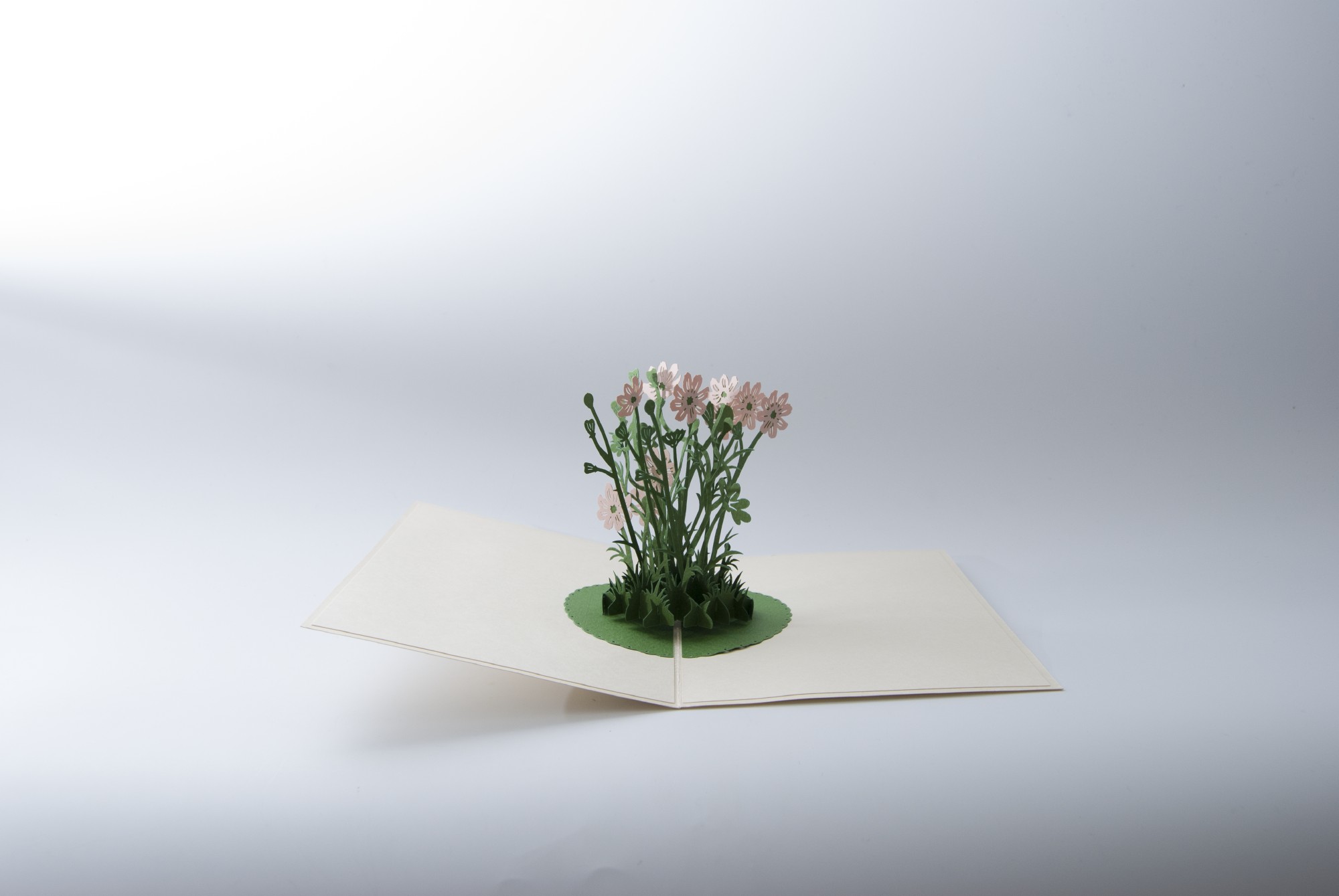 Pop-Up Karte 'Blumenwiese', flieder, L 18 cm, B 13 cm günstig bestellen