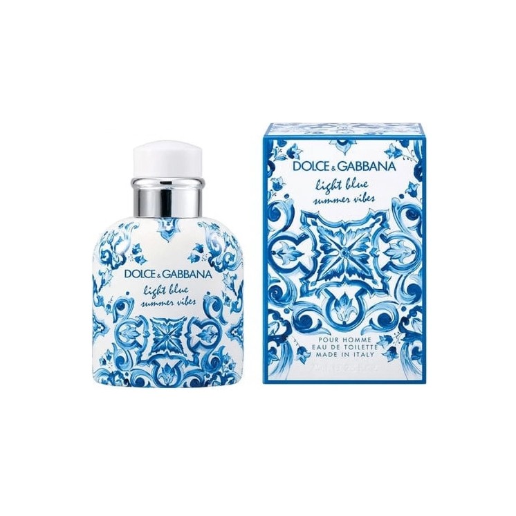 Dolce & Gabbana Light Blue Summer Vibes Eau de Toilette für Herren, limitierte Auflage, 125 ml