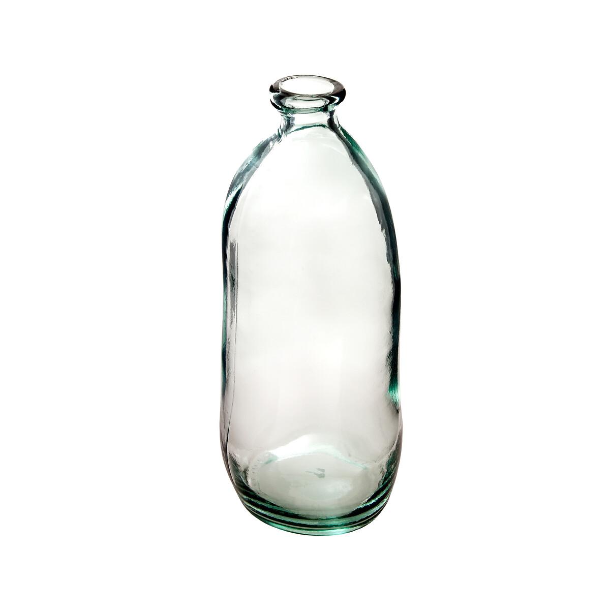 VASE BOUTEILLE VERRE RECYCLE TRANSPARENT H.51CM