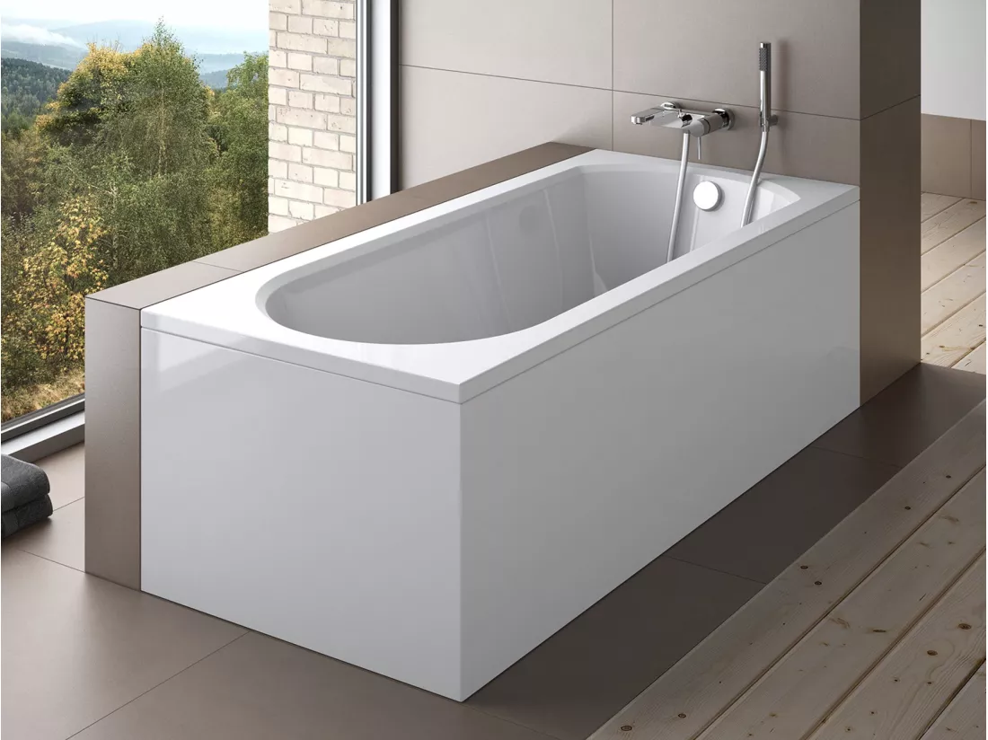 Baignoire TRINITA avec tablier 150-160-170 x 75 - Dimensions: 160cm