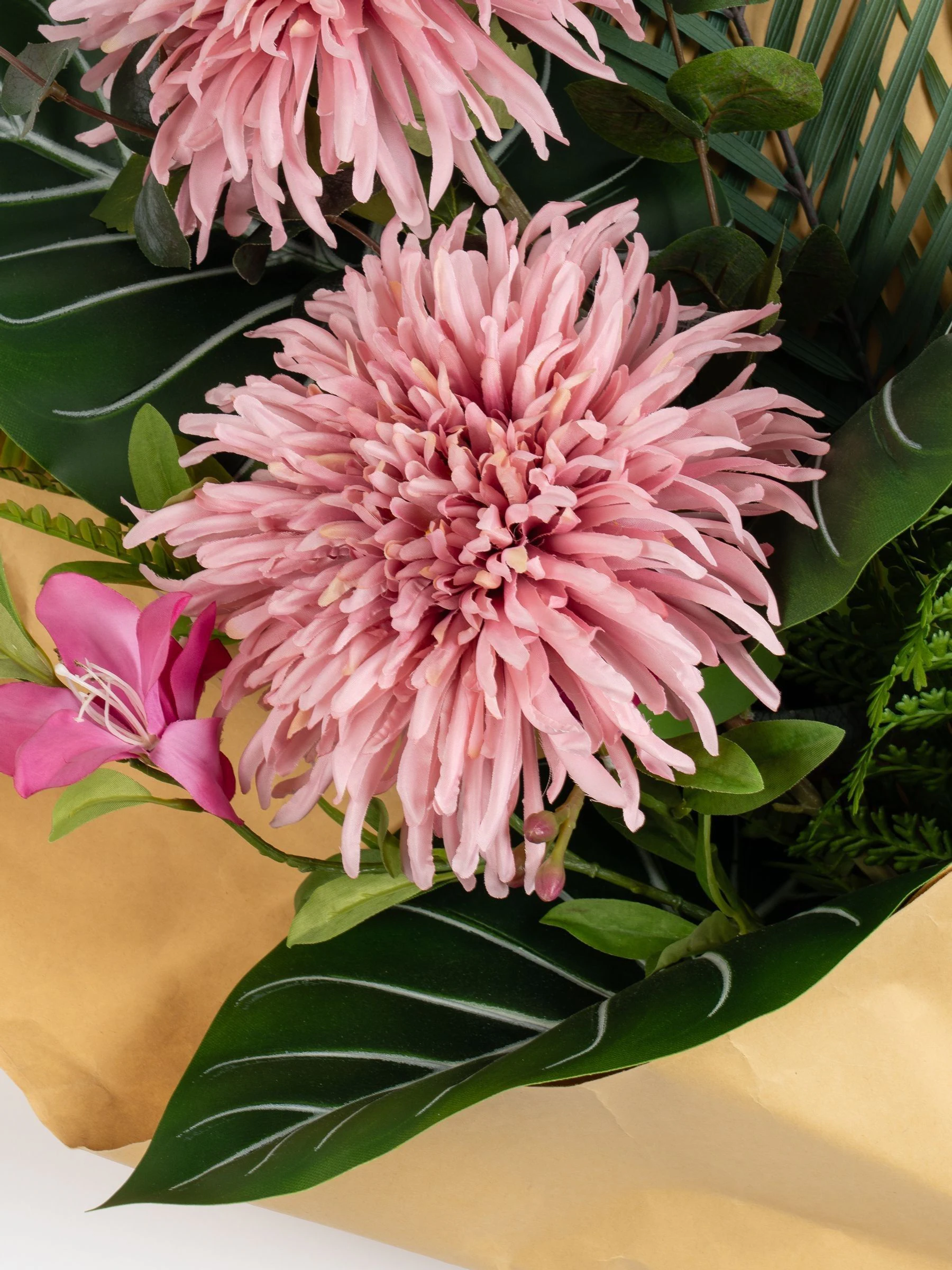 Scottish Everlastings Ltd Artificial Pink Chrysanthemum Bouquet