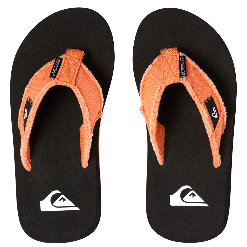 Quiksilver Monkey Abyss Flip Flops Jungen orange schwarz