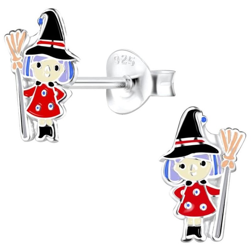 Boucle d'oreille sorciére en argent 925/1000