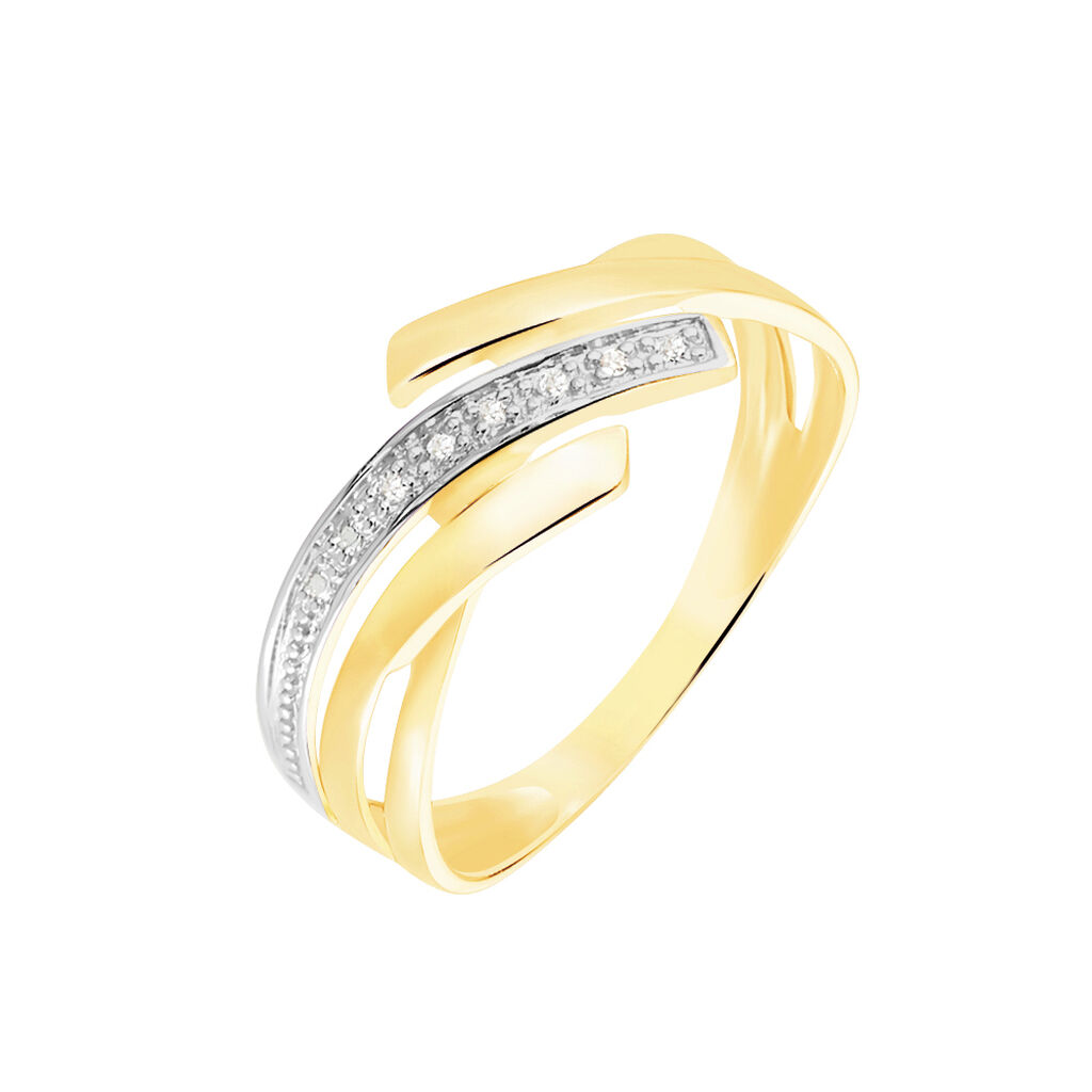 Bague Nermine Or Jaune Diamant