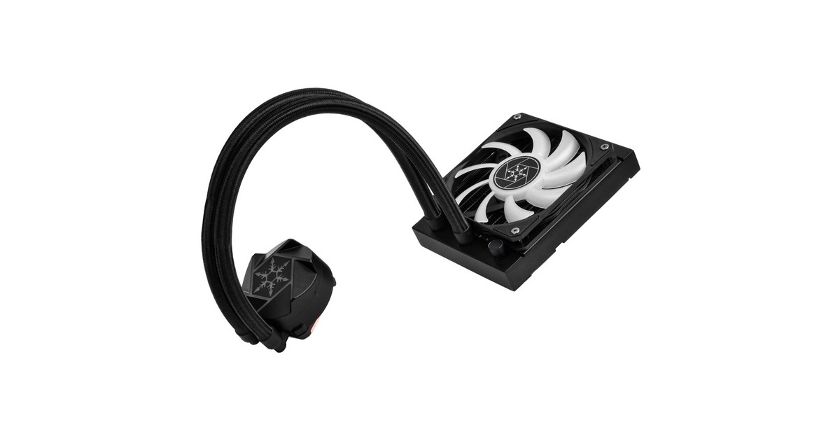 SilverStoneVida 120 Slim waterkoeling  (Zwart)