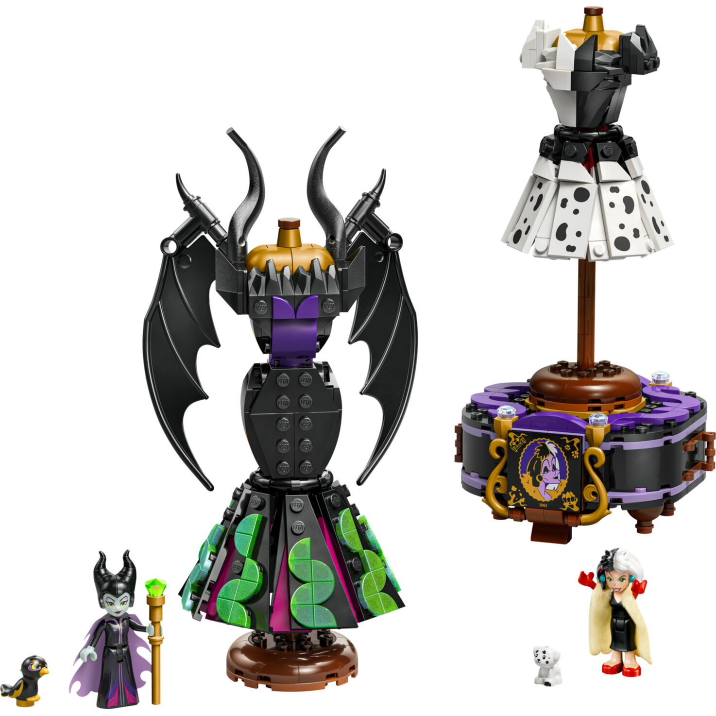 LEGO® ǀ Disney 43262 Bösewichte Die Kleider von Malefiz und Cruella De Vil ab 9 Jahren