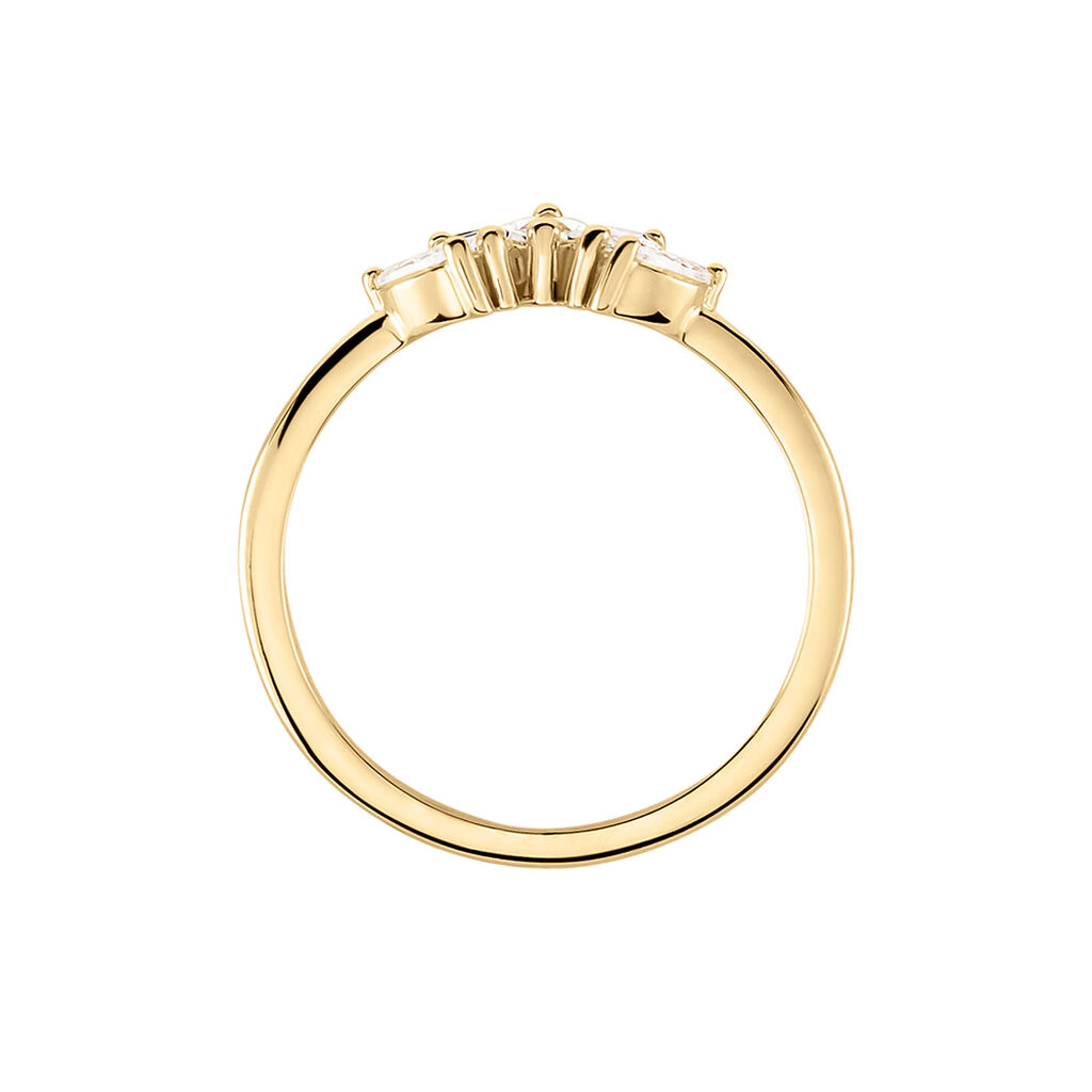 Bague Amazonia Plaqué Or Jaune Oxyde De Zirconium