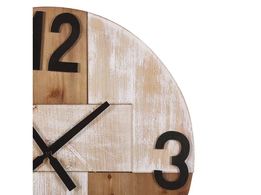 Horloge murale MICHAPAN 60 cm Marron