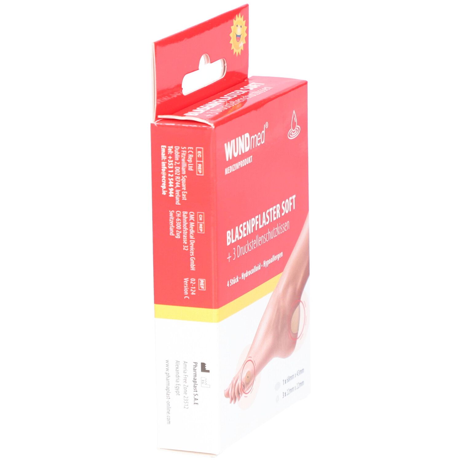 WUNDmed® BLASENPFLASTER SOFT + 3 Druckstellenschutzkissen