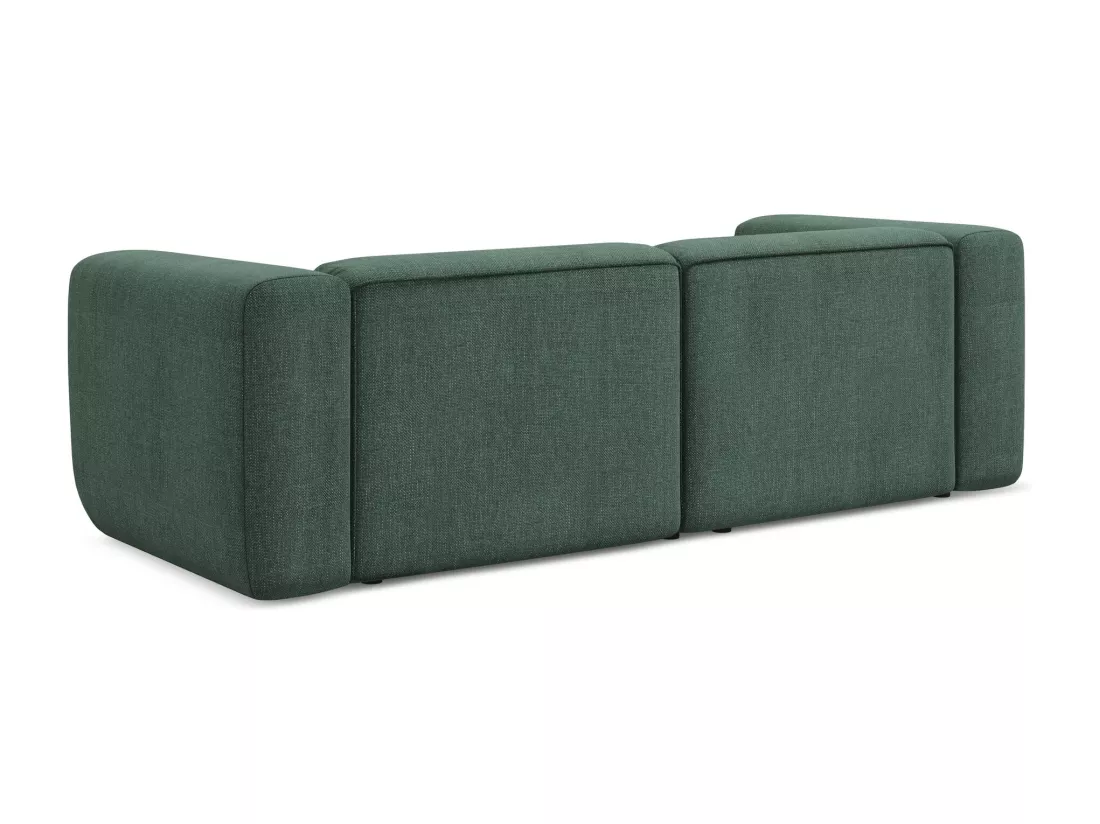 Canapé modulable 3 places en tissu chenille - vert - EKAHI