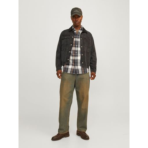 Jack&Jones Blubrook Check Structure Skjorte, Black Oyster, L