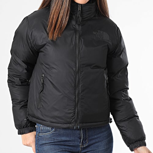Doudoune Femme 92 Reversible Nuptse A831J Bleu Denim Noir