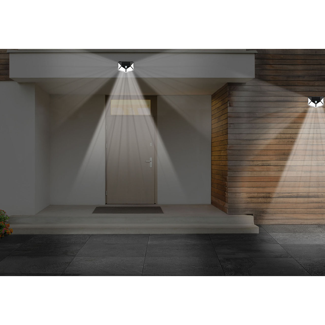 Pratik Garden 2 appliques murales thunderlight 3d quadri 212 led blanches - 15.7x5.7x11.6 cm