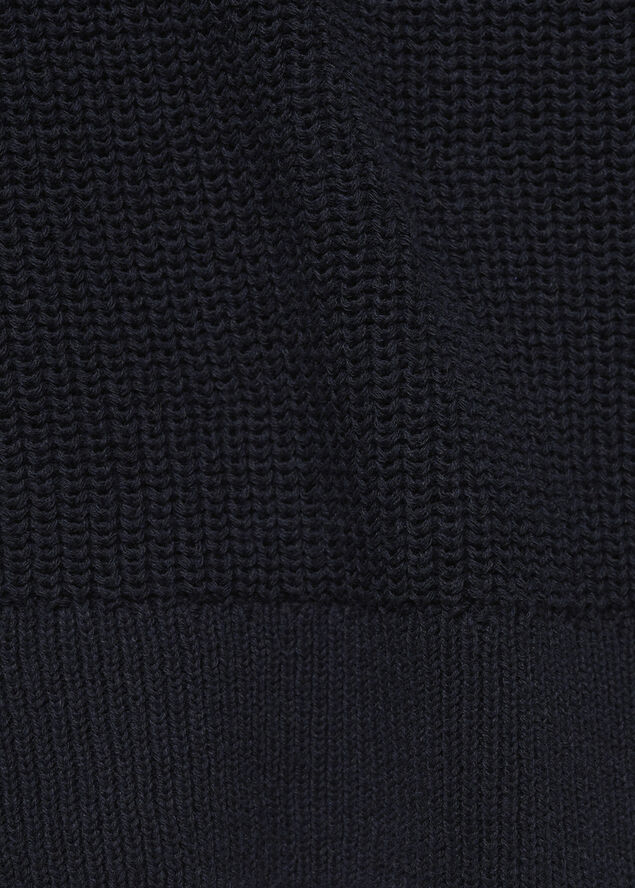 MANGO Cut-out knitted sweater Navy