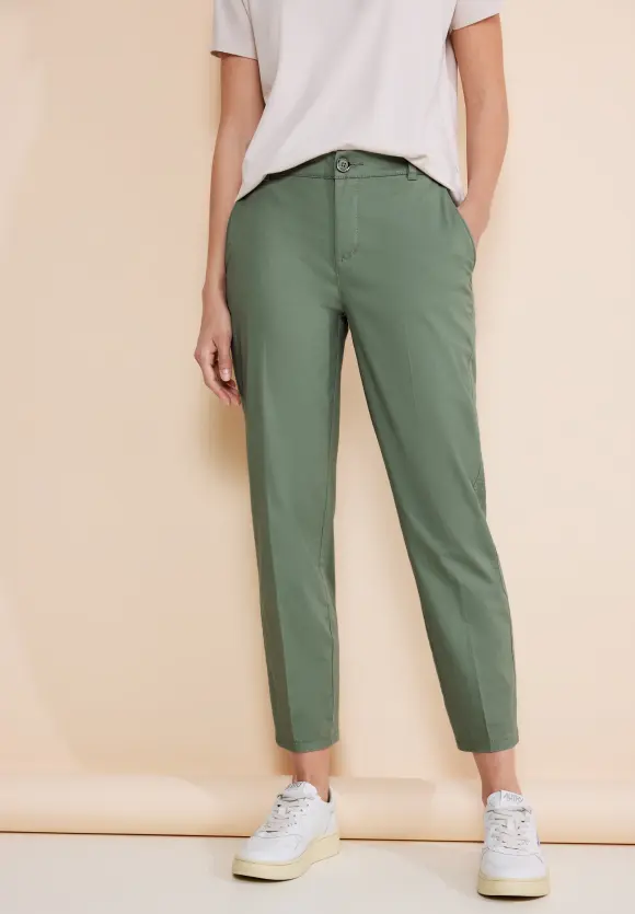 Casual Fit Chinohose - dry salvia green