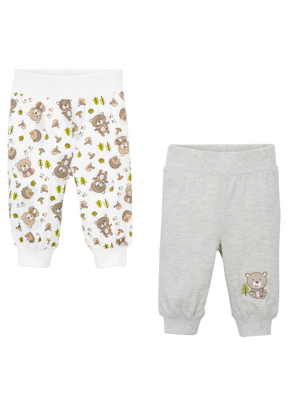 Lot de 2 pantalons bébé en jersey coton
