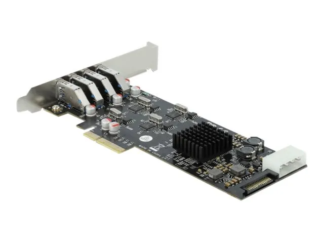 Delock - USB-adapter - PCIe 2.0 x4 lavprofil - USB 3.2 Gen 1 x 4