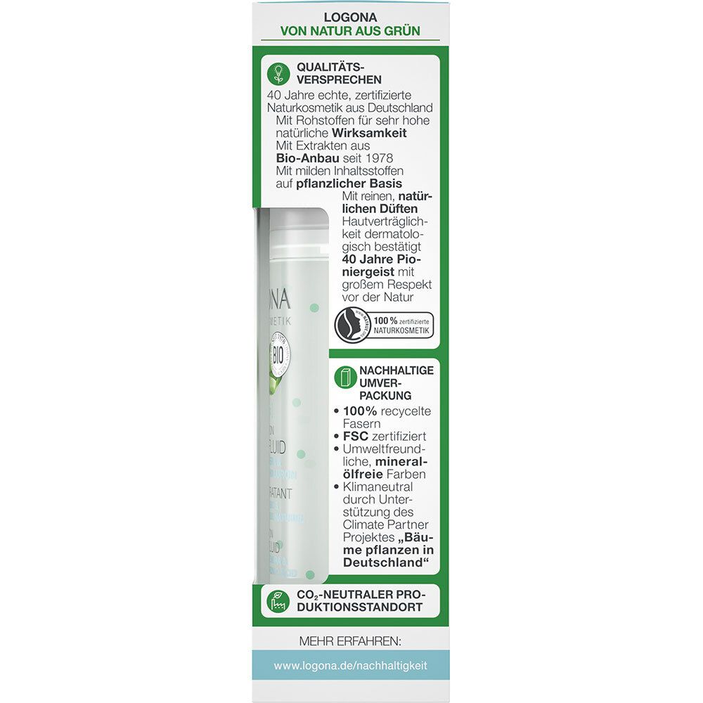 LOGONA Naturkosmetik Hyaluron Hydro Fluid Bio Aloe Vera