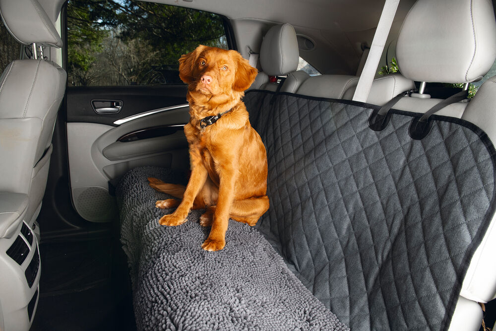 Dirty Dog - Autodeken - Hond - grijs - 1x148x136 cm - L