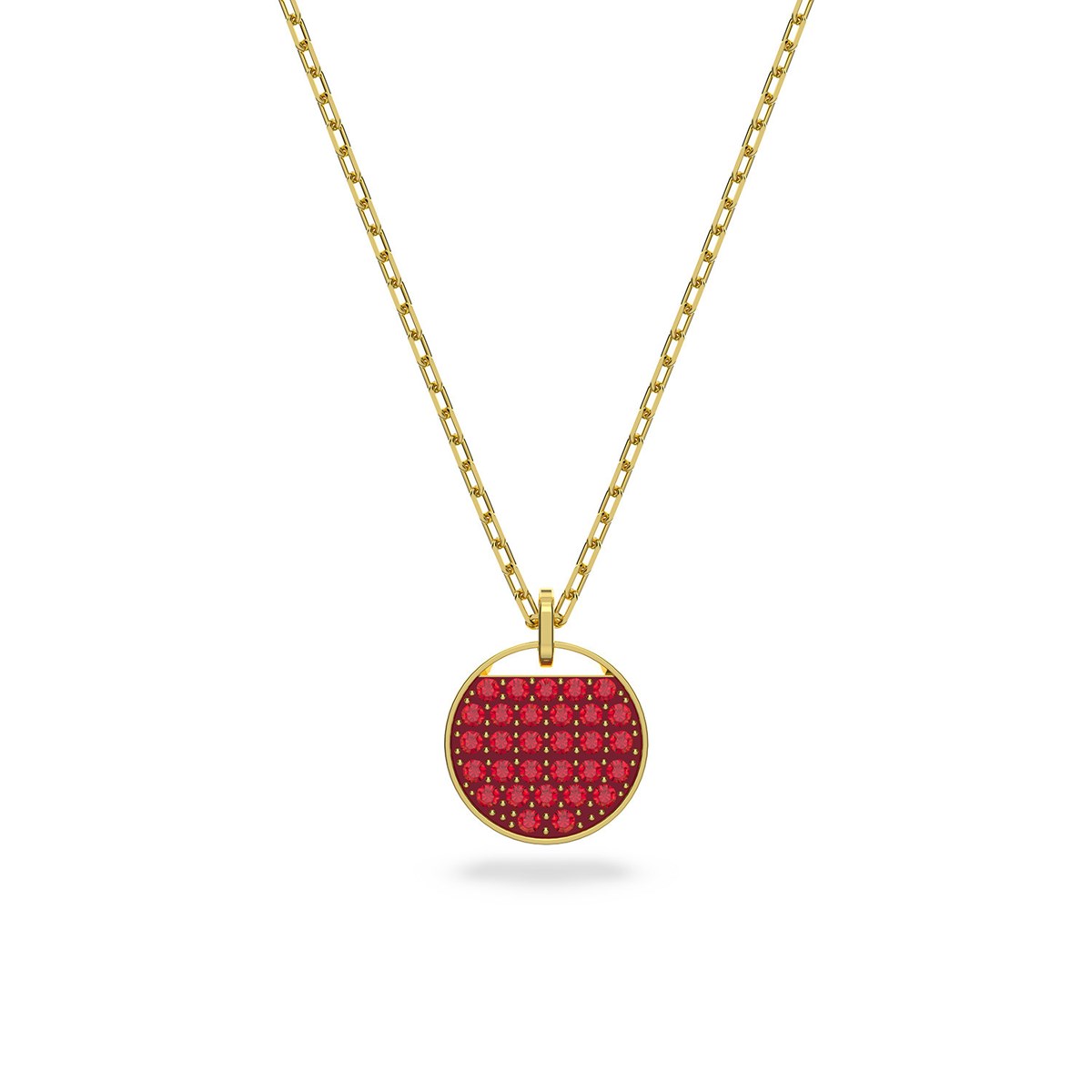 Collier Swarovski Ginger doré rouge