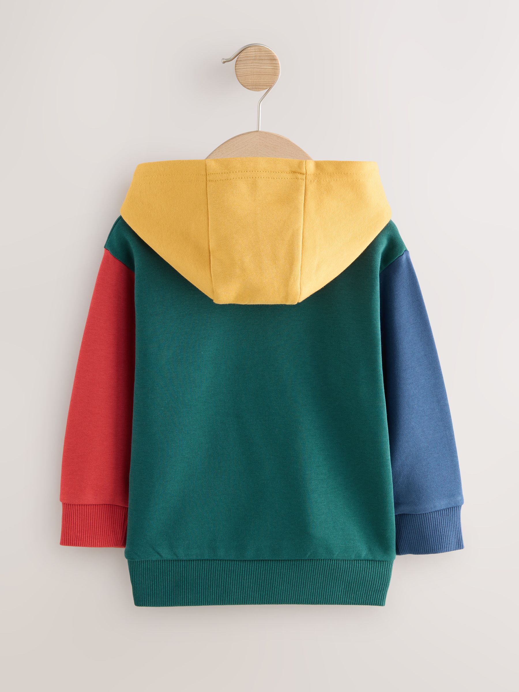 Groen kleurvlak - Hoodie met lange mouwen en print (3mnd-7jr)