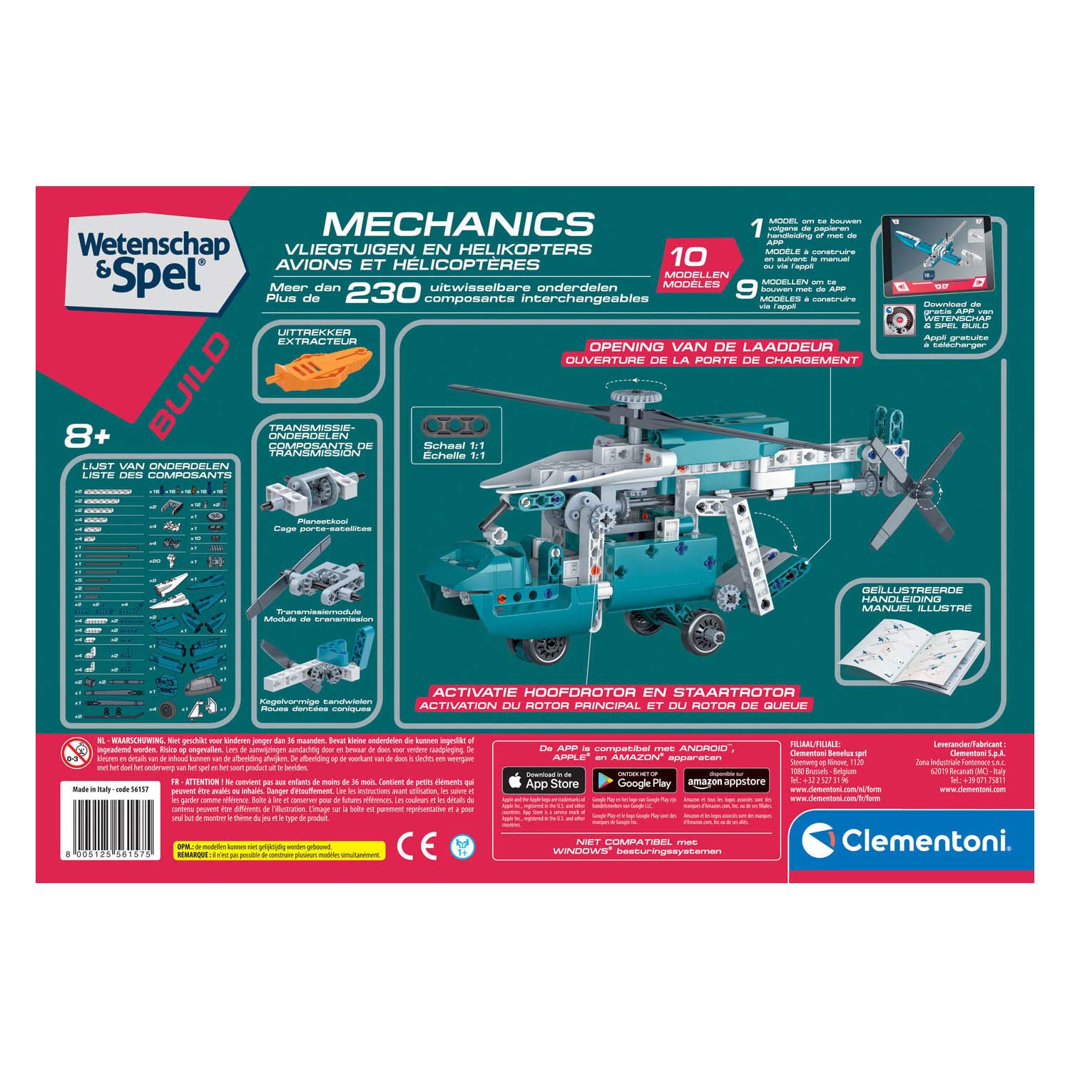 Clementoni Wetenschap & Spel Mechanica - Vliegtuigen