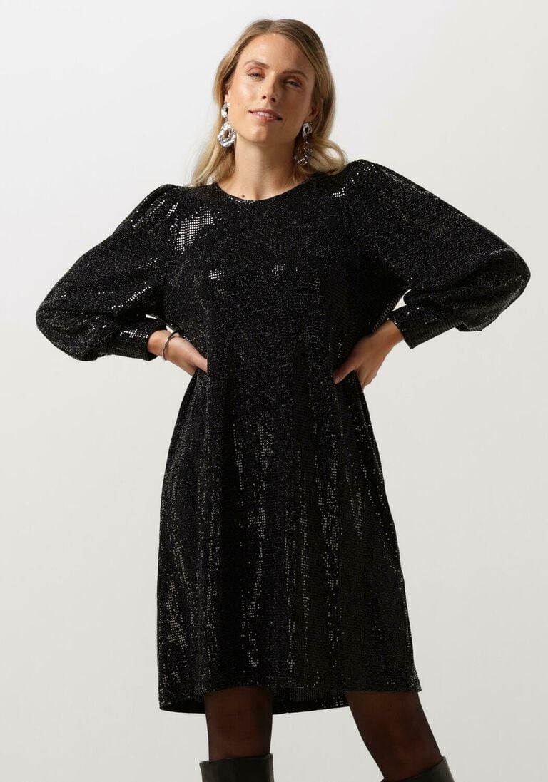 MINUS zwarte minus midi jurk jilana short dress