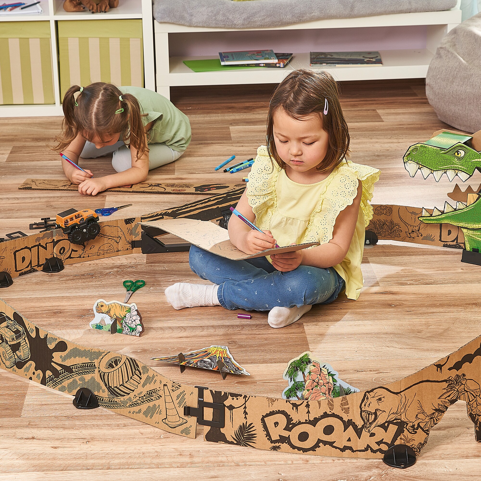 Vtech Bahn Car-Board Racers - Dino-Adventure Set