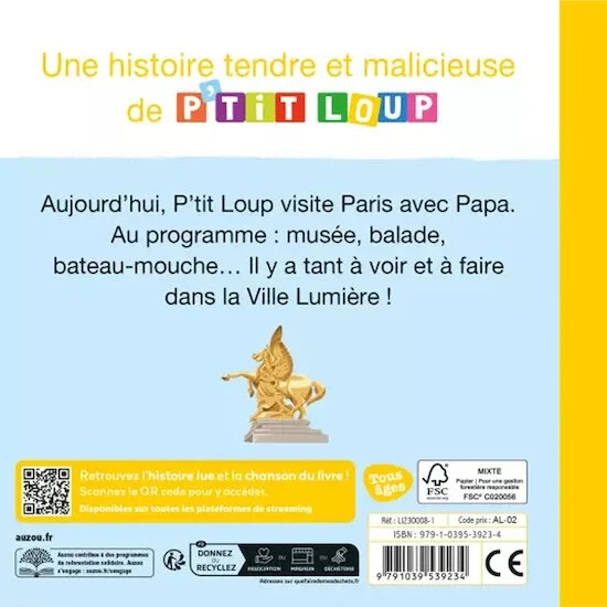 P'tit Loup Visite Paris   de               AUZOU