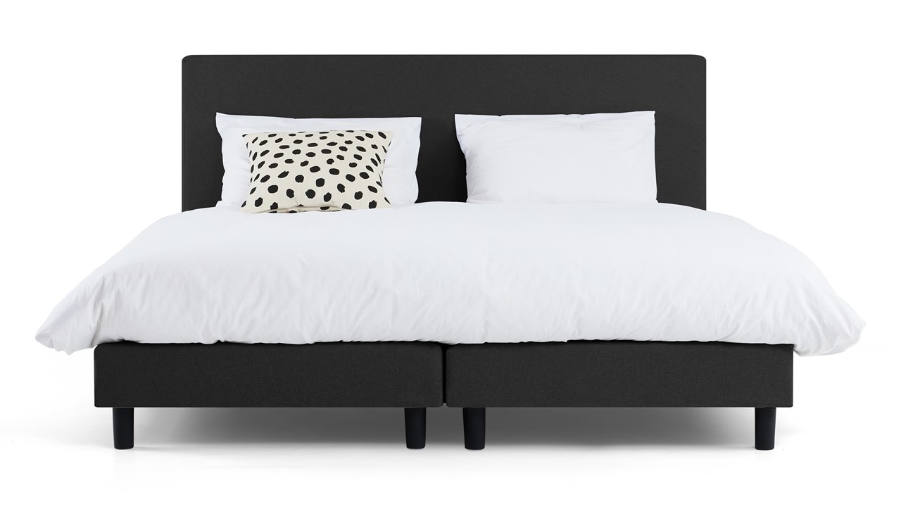 Box Ambra met Easy Pocket 300 matras dark grey