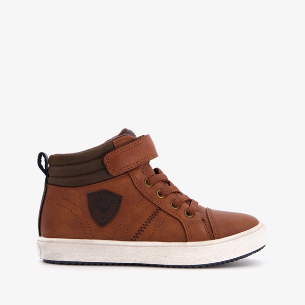 Blue Box hoge jongens sneakers bruin