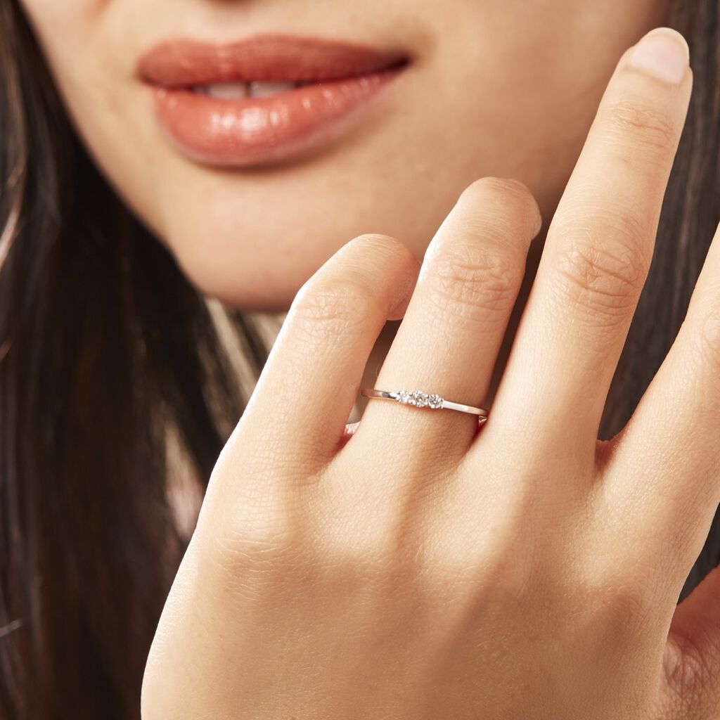 Bague Sabine Or Blanc Diamant