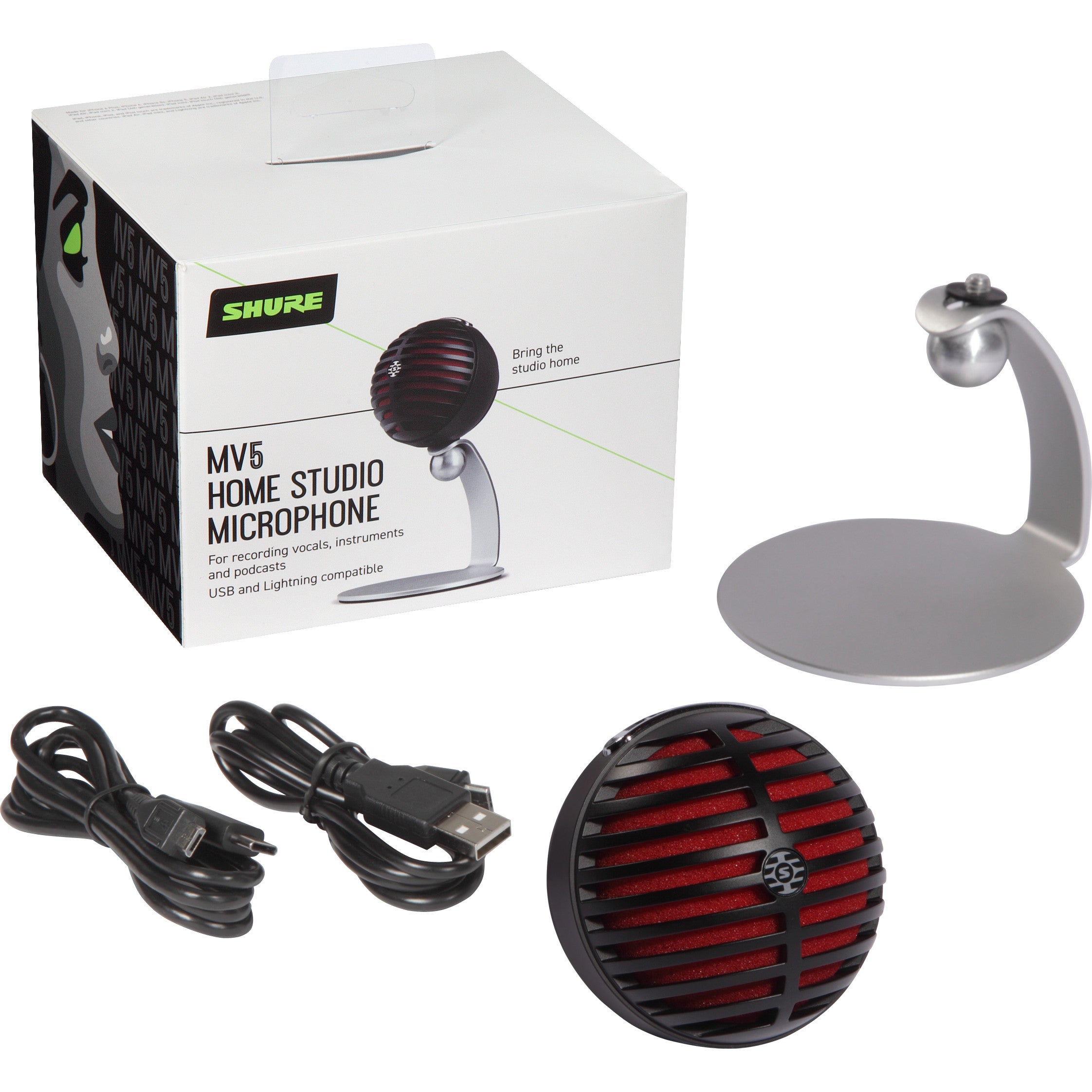Shure MV5-B-DIG USB- en iOS-microfoon