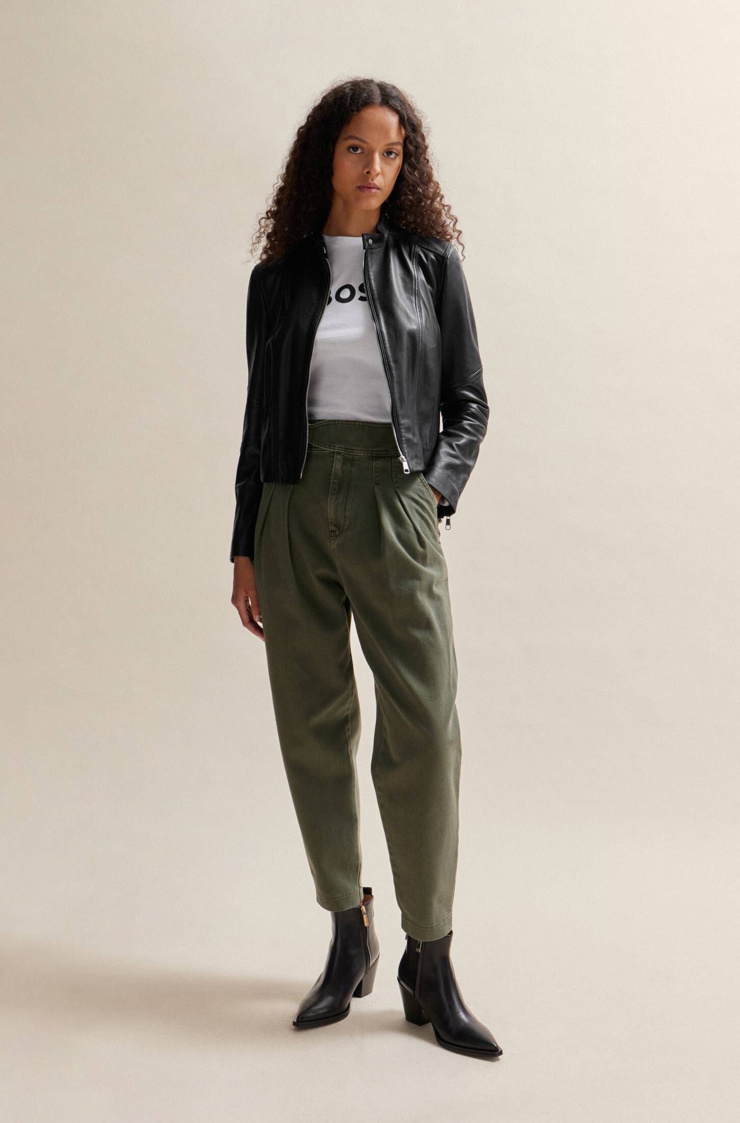 BOSS| Damen Lederjacke C_SALESTE