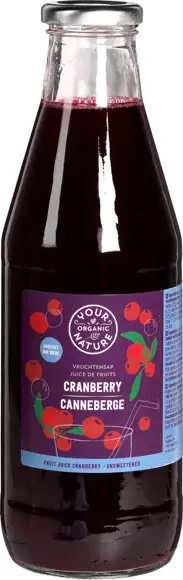 Vruchtensap cranberry ongezoet