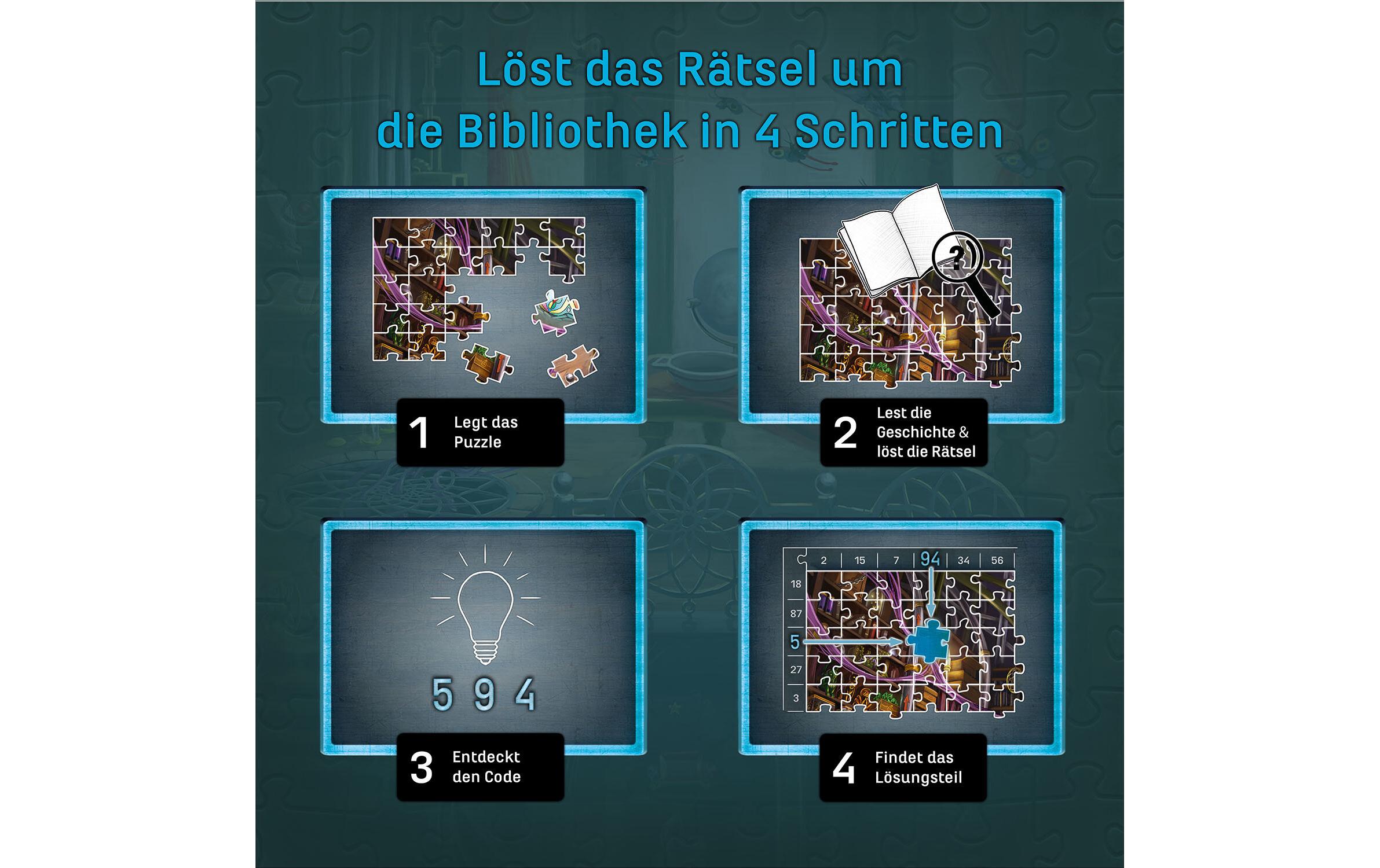 EXIT Das Puzzle: Die Bibliothek der TräumeDie geheimnisvolle Bibliothek der Träume Puzzleteil für Puzzleteil