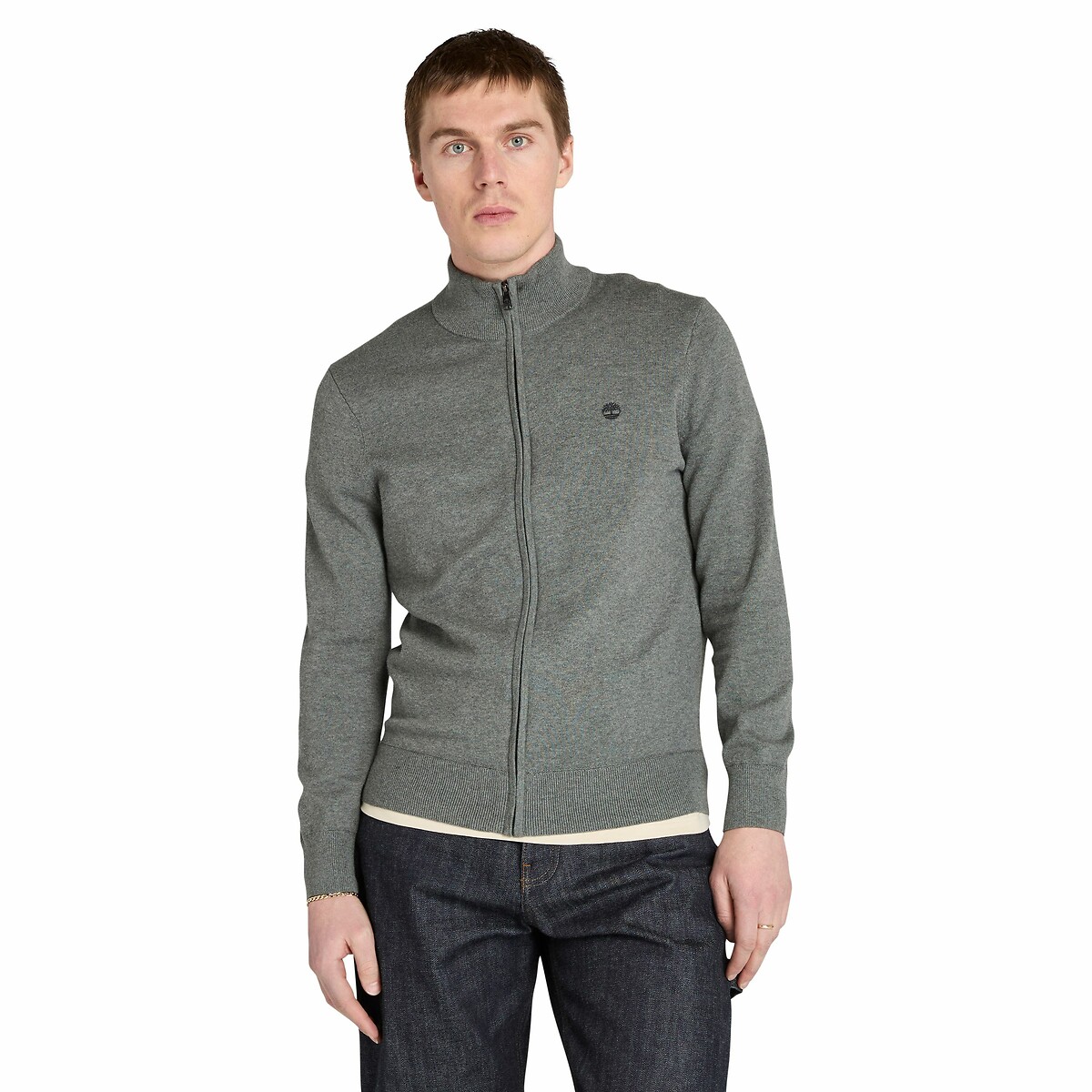 TIMBERLAND<br>Cardigã de algodão com zíper